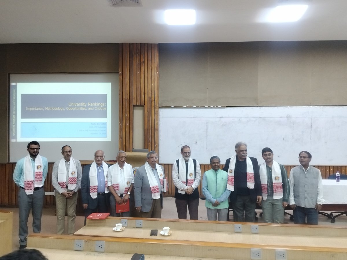 IITGuwahati's tweet image. Dr. Asoke Deysarkar, founder &amp;amp; CEO of PfP Industries, distinguished alumnus of @IITKgp  and President of the IIT Kgp Foundation, visited @IITGuwahati today. His visit provided an invaluable opportunity for IITG Community to engage with a global leader in #petroleumengineering .