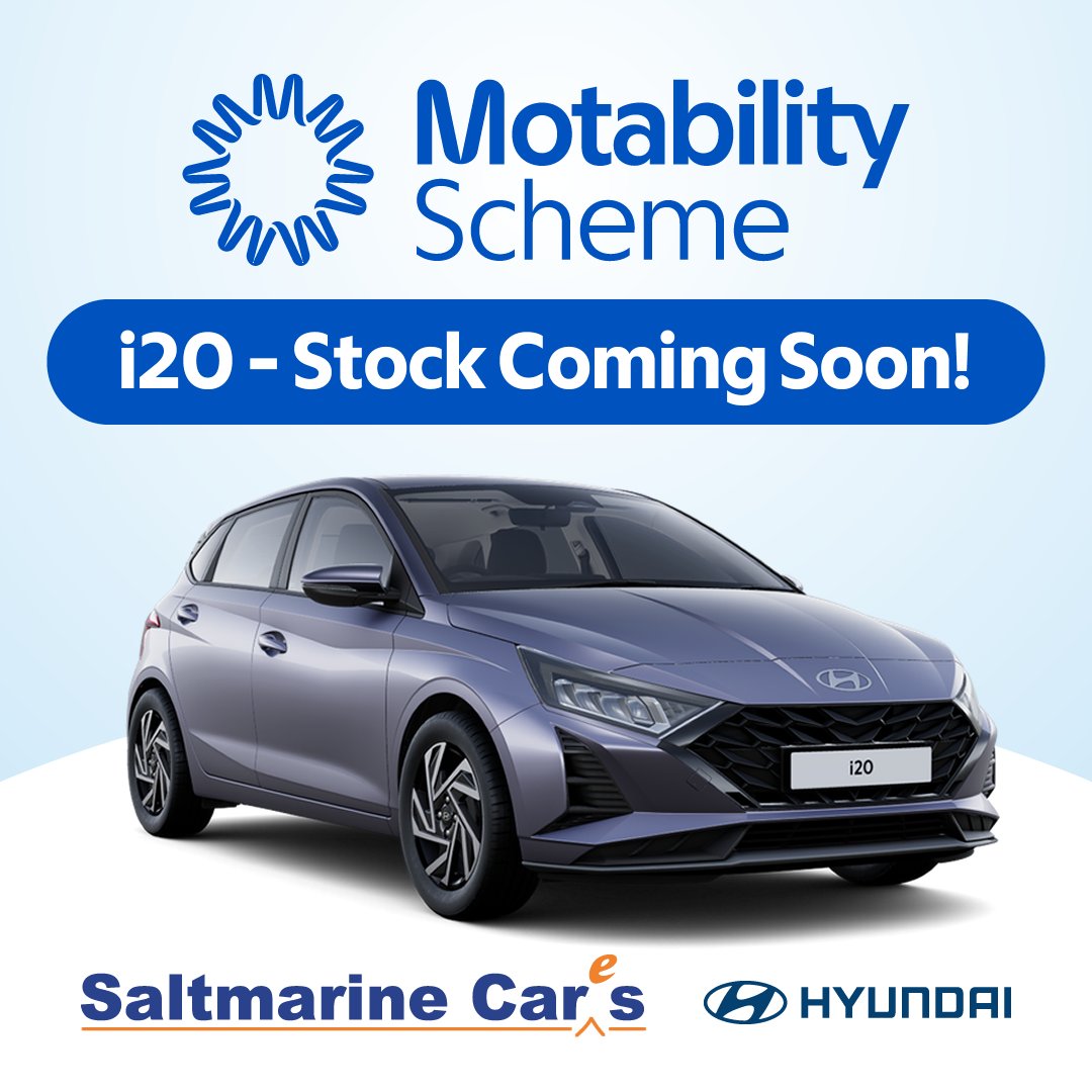 📣 i20 Advance in Meta Blue coming into stock soon at Saltmarine Hyundai!

Only £499 Advance Payment or £Nil Advance Payment + £251 back if you qualify for the new vehicle payment! Not sure? Just ask us.

👉 For more details or to enquire  &gt;&gt; saltmarine.com/hyundai/offers…