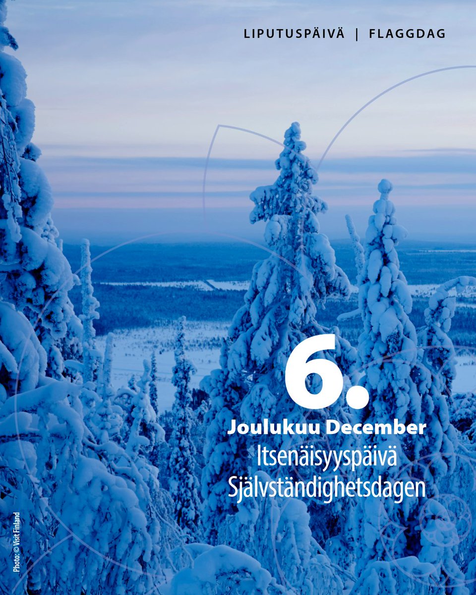 Hyvää itsenäisyyspäivää! 🇫🇮

Trevlig självständighetsdag! 🇫🇮

Happy Independence Day! 🇫🇮