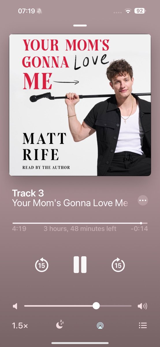 es_stump's tweet photo. what do you do when you’re getting ready for work? Listen to @mattrife  new book , so good I love it so far 💜 https://t.co/VUP1ADXQAQ