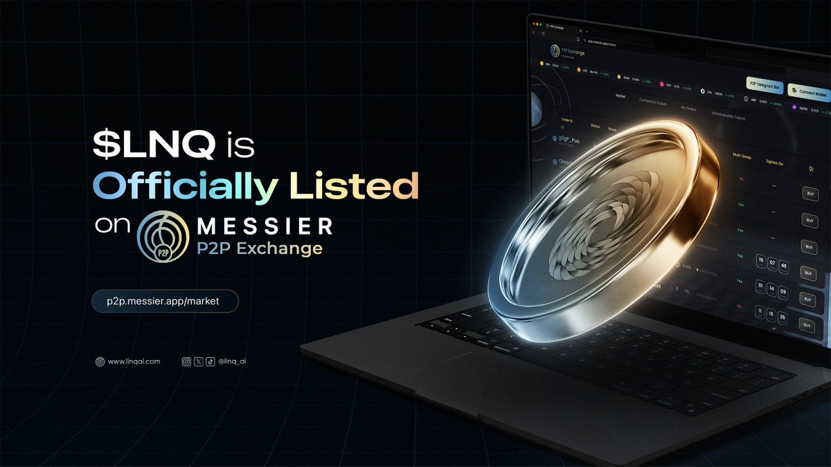 linq_ai's tweet photo. $LNQ x #M87 
 
$LNQ is officially listed on Messier P2P Exchange! 🚀  

🌐 Trade smarter with Messier:  

- ❌ No high gas fees  
- ❌ No slippage  
- ❌ No MEV bot attacks  

🔑 Unlock profitable trades instantly on the @MessierM87 peer-to-peer platform, now empowering $LNQ on #Ethereum!  

🌐 Start trading now: https://t.co/rpOIczwJpN

$LNQ #M87 | #Web3 #AI
