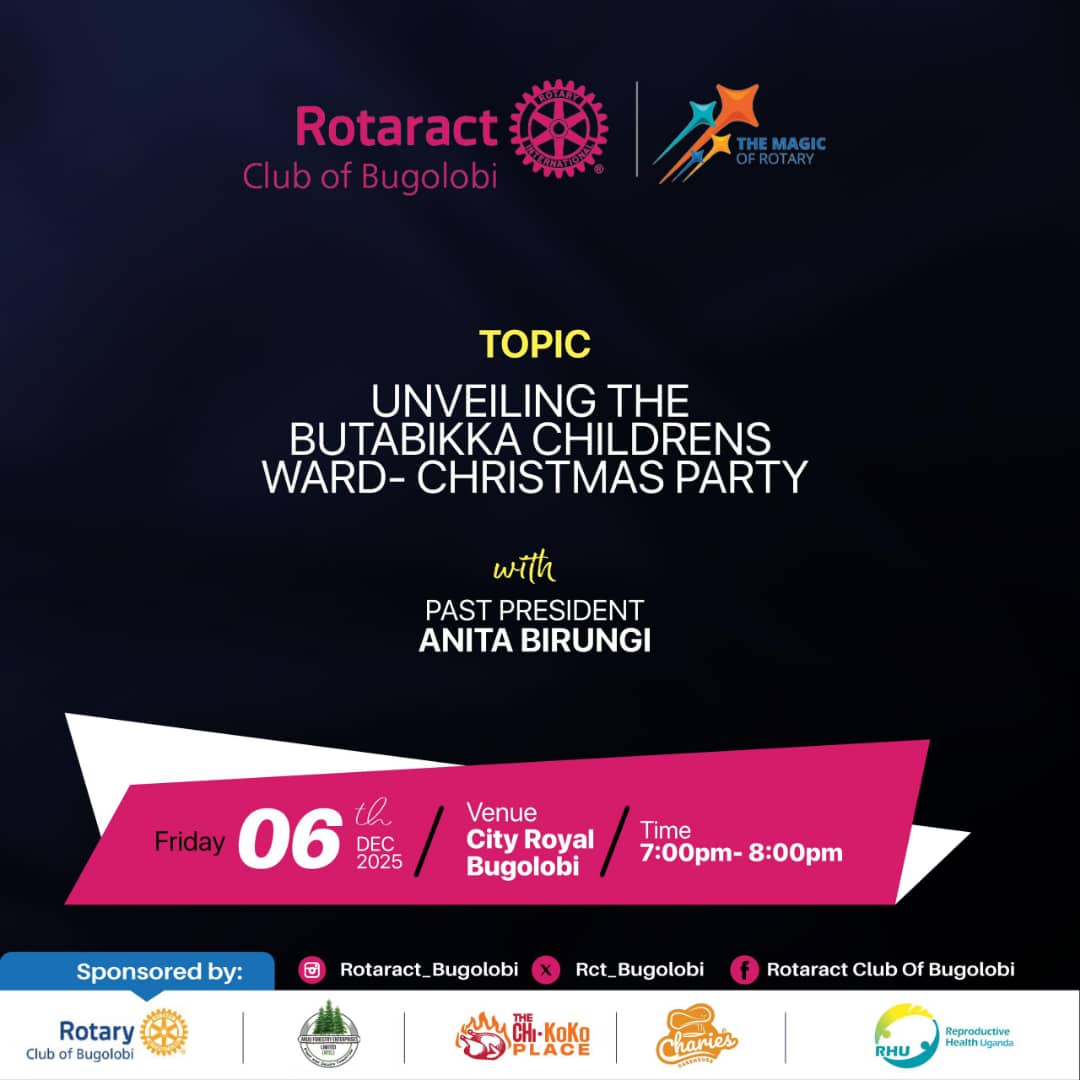 Every year our club organizes a Christmas Party at <a href="/butabika1955/">Butabika National Referral Mental Hospital</a> to lift the spirits of the kids at the children's ward

Join us this Friday for fellowship starting 7pm as PP Anita Birungi guides us through the history of this program &amp; the impact it has on our community