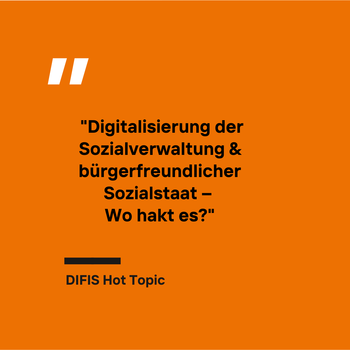 REMINDER ⏰
Am 12.12. lädt das DIFIS zum Hot Topic ein! 
Diesmal sprechen wir mit interessanten Gästen über die Umsetzung von Digitalisierungsmaßnahmen aus der Perspektive der Kommunen.
Alle Infos und Anmeldung: difis.org/veranstaltunge…