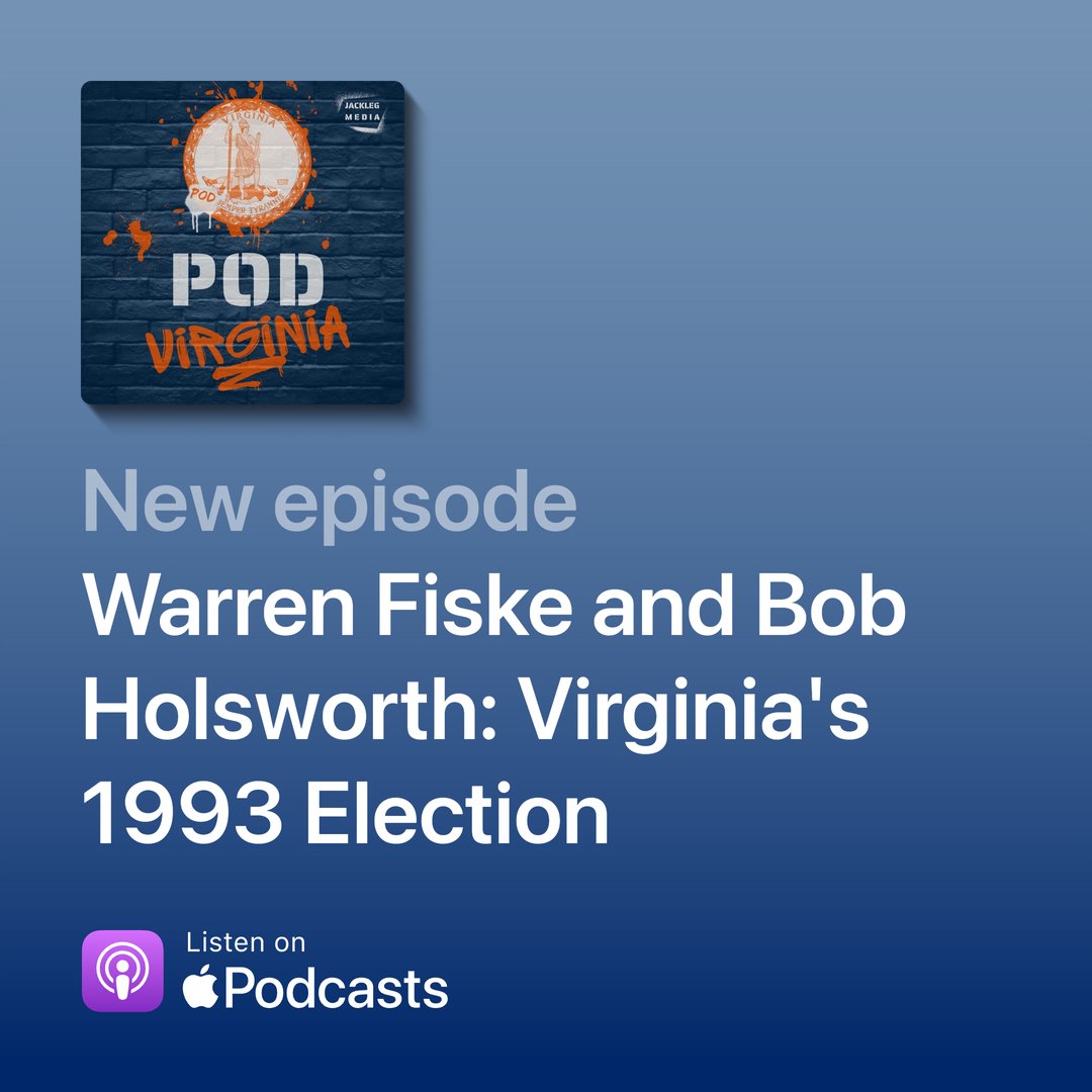 Mary Sue Terry had a double-digit lead in the polls, only for George Allen to win the '93 VA Governorship in a landslide

Warren Fiske &amp; Bob Holsworth discuss their chapter in, The New Dominion: Twentieth-Century Elections That Shaped Modern VA

 apple.co/4g0EPsm