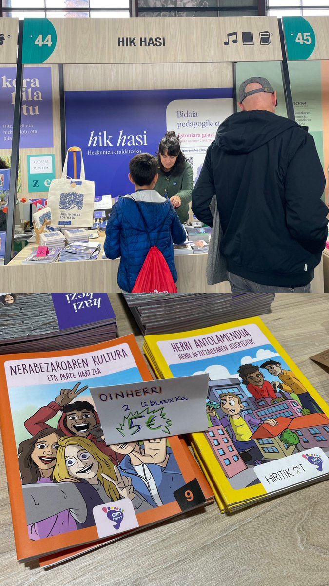 Durangoko Azokan gaude gaur. Hik Hasiren standean aurkituko gaituzue! 
📍Artekale 44

#59DA #DurangokoAzoka #azoka2024