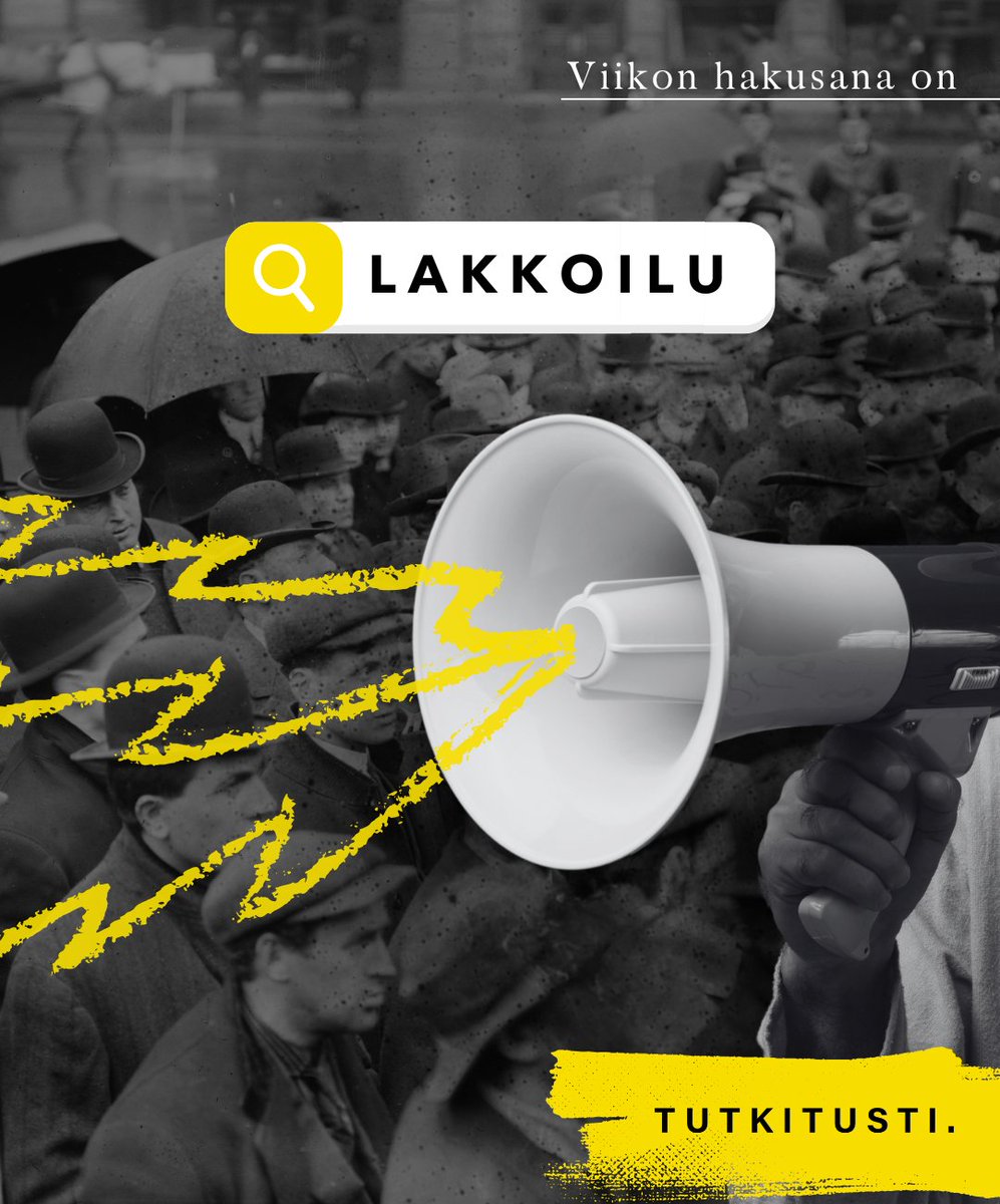 tutkitusti's tweet photo. Teimme haun sanalla #lakkoilu. Lakon syyt voivat olla monenlaisia ja ne voivat muuttua matkan varrella, kuten Voikkaan paperitehtaan esimerkki osoittaa. Lakko-oikeutta ja sen laajuutta on pohdittu myös aina aika ajoin: saako esimerkiksi pappi olla lakossa Jumalan työstä? https://t.co/yNI30TPWiG