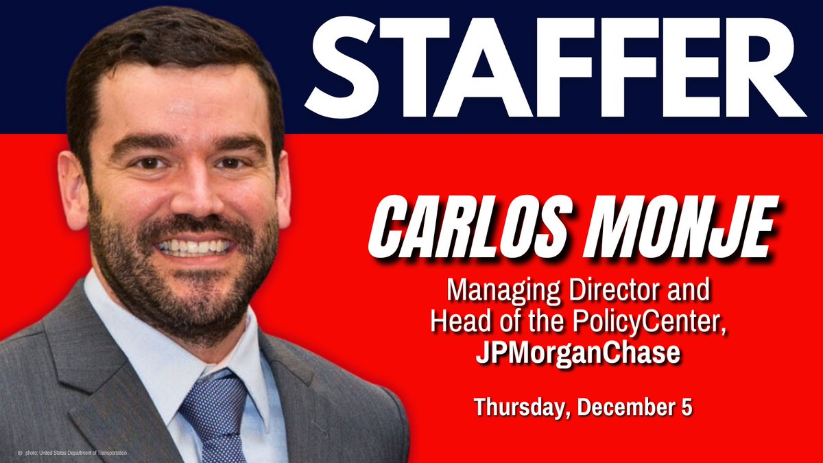 STAFFER (@staffershow) on Twitter photo Today’s guest <a href="/CarlosMonjeJr/">Carlos Monje</a> has worked in the Senate, White House, and <a href="/USDOT/">U.S. Department of Transportation</a>, and for some of the biggest names in DC over the course of his nearly 25-year career.
Listen to his experiences: staffershow.com/episodes/carlo… Today’s guest <a href="/CarlosMonjeJr/">Carlos Monje</a> has worked in the Senate, White House, and <a href="/USDOT/">U.S. Department of Transportation</a>, and for some of the biggest names in DC over the course of his nearly 25-year career.
Listen to his experiences: staffershow.com/episodes/carlo…