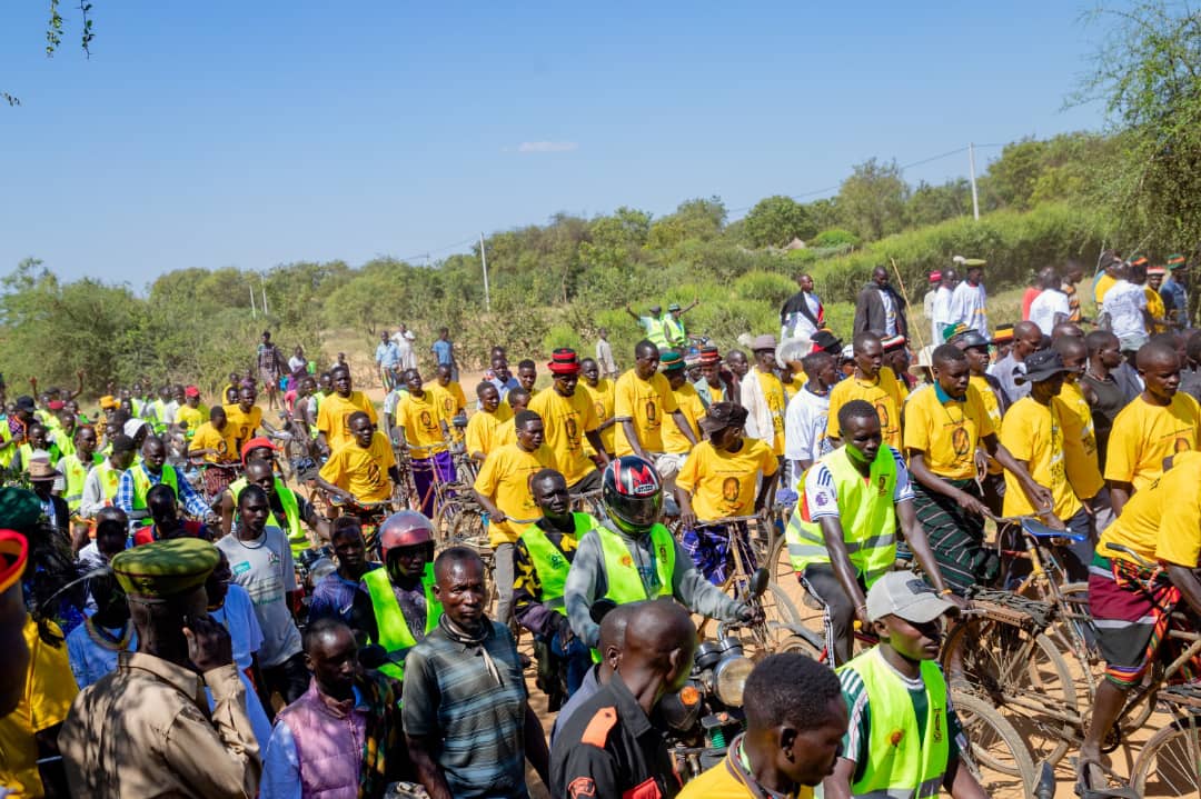 Joy and anticipation filled Kotido Municipality earlier today as we prepared to welcome President <a href="/KagutaMuseveni/">Yoweri K Museveni</a> on the final leg of his Parish Development Model performance assessment tour in the Karamoja sub-region.