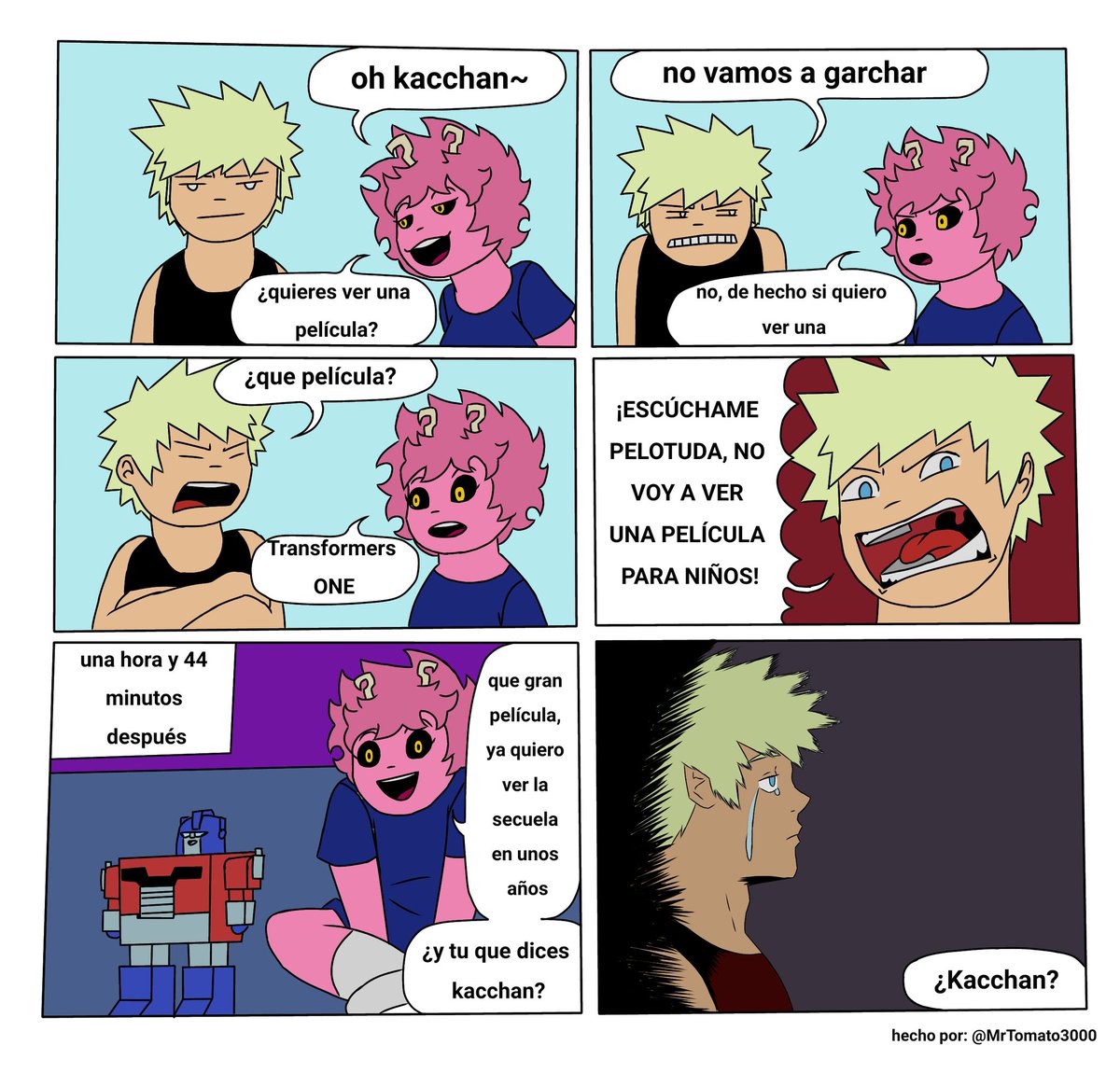 MrTomato3000's tweet photo. Cuarta parte de esta novela 

Edición Transformers One 

Vean Transformers One gente

#EnjoyTFONE #BNHA https://t.co/5Q3c2QVyoR