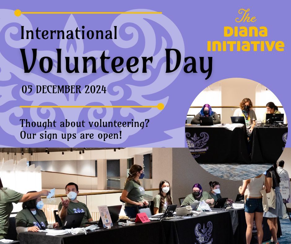 Want to become a year-round volunteer with The Diana Initiative? Our volunteers and staff sign ups are open now! #InternationalVolunteerDay #IVD
buff.ly/3Yh6X4r