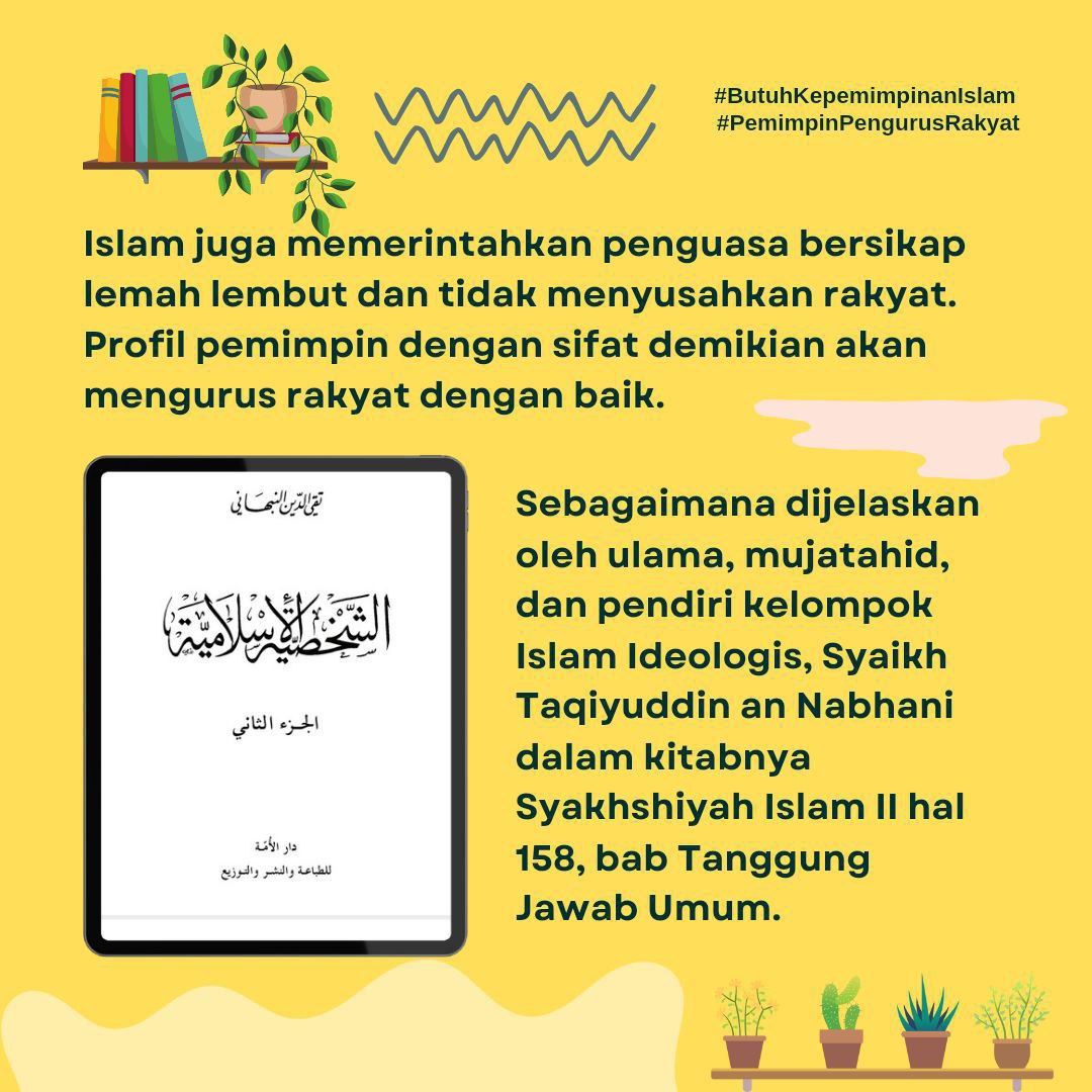 putriyanaazs's tweet photo. #PemimpinPengurusRakyat
#ButuhKepemimpinanIslam https://t.co/EPsgpHxL6Q