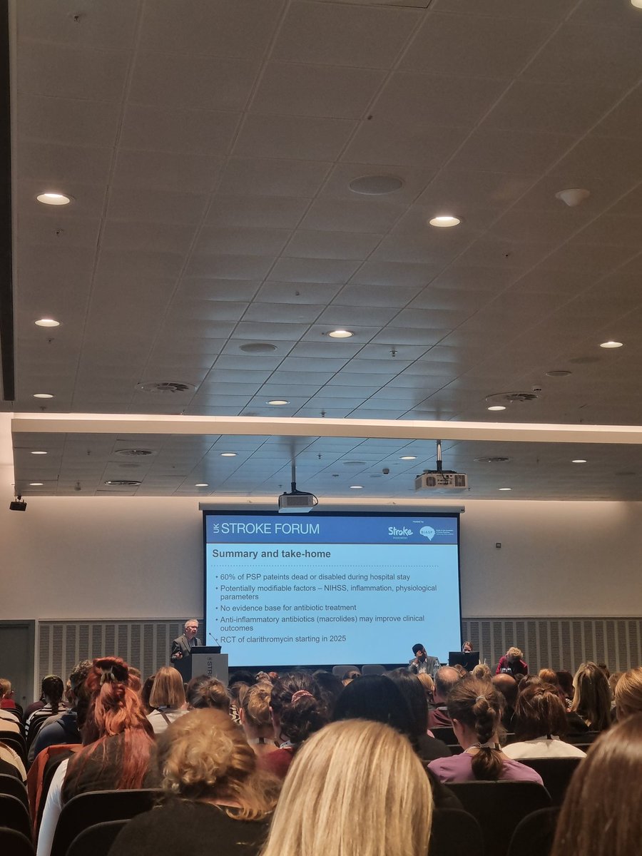 Some food for thought with a talk on the prognosis and treatment of stroke acquired pneumonia, and the MDT approach in minimising the risk #UKSF24