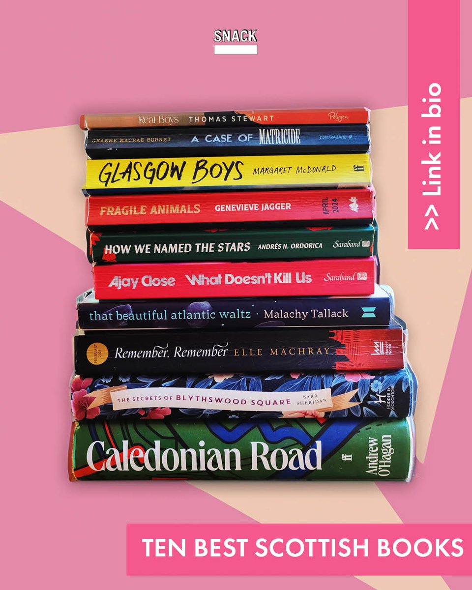 SNACK Find us elsewhere – currently inactive here (@snackmag) on Twitter photo TOP TEN SCOTTISH BOOKS 2024 💛
<a href="/ScotsWhayHae/">Alistair Braidwood</a> has compiled a list of his favourite Scottish Books of 2024 for this month's SNACK.
Why not pop down to your local bookstore and pick one up for the book reader in your life.
We think books make great gifts. TOP TEN SCOTTISH BOOKS 2024 💛
<a href="/ScotsWhayHae/">Alistair Braidwood</a> has compiled a list of his favourite Scottish Books of 2024 for this month's SNACK.
Why not pop down to your local bookstore and pick one up for the book reader in your life.
We think books make great gifts.