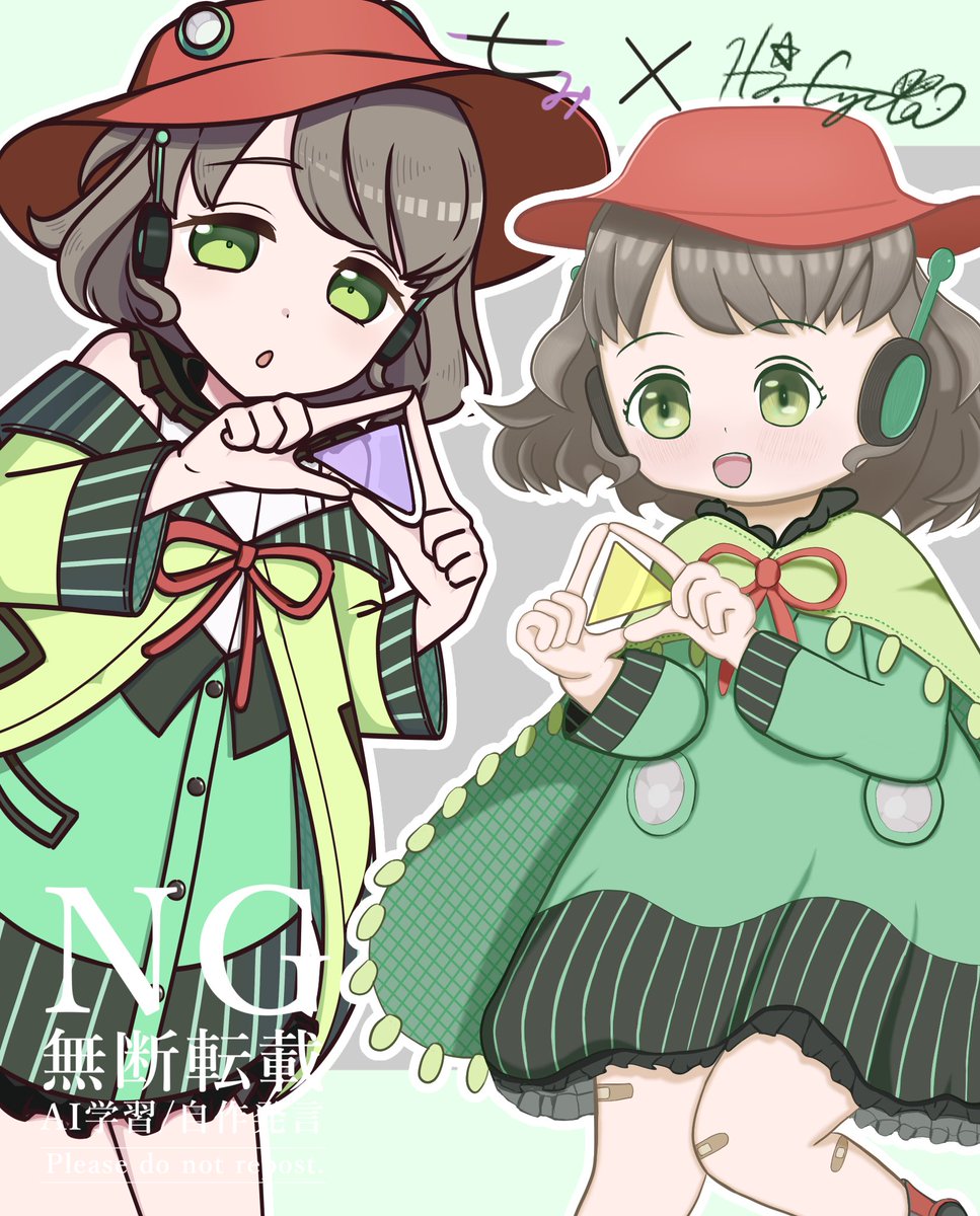 minami___nanami's tweet photo. シクラ(@Lef_drop )さんとひとはちゃんコラボ〜✨
#駅メモファンアート #千寿ケ原ひとは https://t.co/PzPoQfZQkV