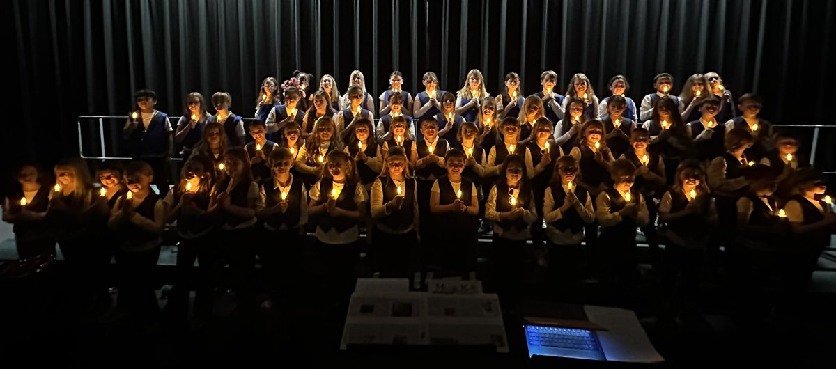Last night’s Mustang Chorus concert was even better than I hoped!  The students really did what they sang in this song—shine! 🐴 💙 🤍 🎶 #WeAreVPA