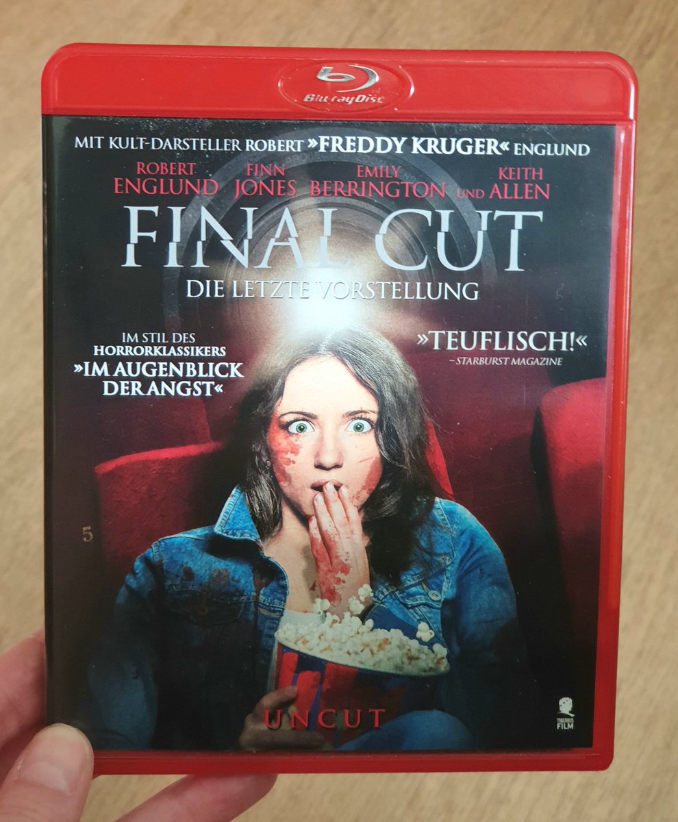 TanjaStrutzl's tweet photo. A great and exciting horror / thriller with a brilliant cast, #FinalCut (#TheLastShowing) from 2014 directed by #PhilHawkins. #RobertEnglund #EmilyBerrington #FinnJones #KeithAllen #MalachiKirby #ChrisGeere #JohnWeaver #LeePalmer https://t.co/BkNhbKyiyX