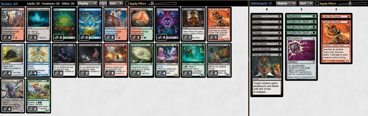 CLamego1's tweet photo. Yesterday I made a great run with this rogue deck. I got the list on @_stompy 's Patreon group and it makes me really excited to play with. 
I made a 4-0, but finished on 3th.
M1. Elves LWW
M2. Affinity WLW
M3. None
M4. BW Blade WW

I'll share the tournament in a video soon. https://t.co/HgkDPF0dDc