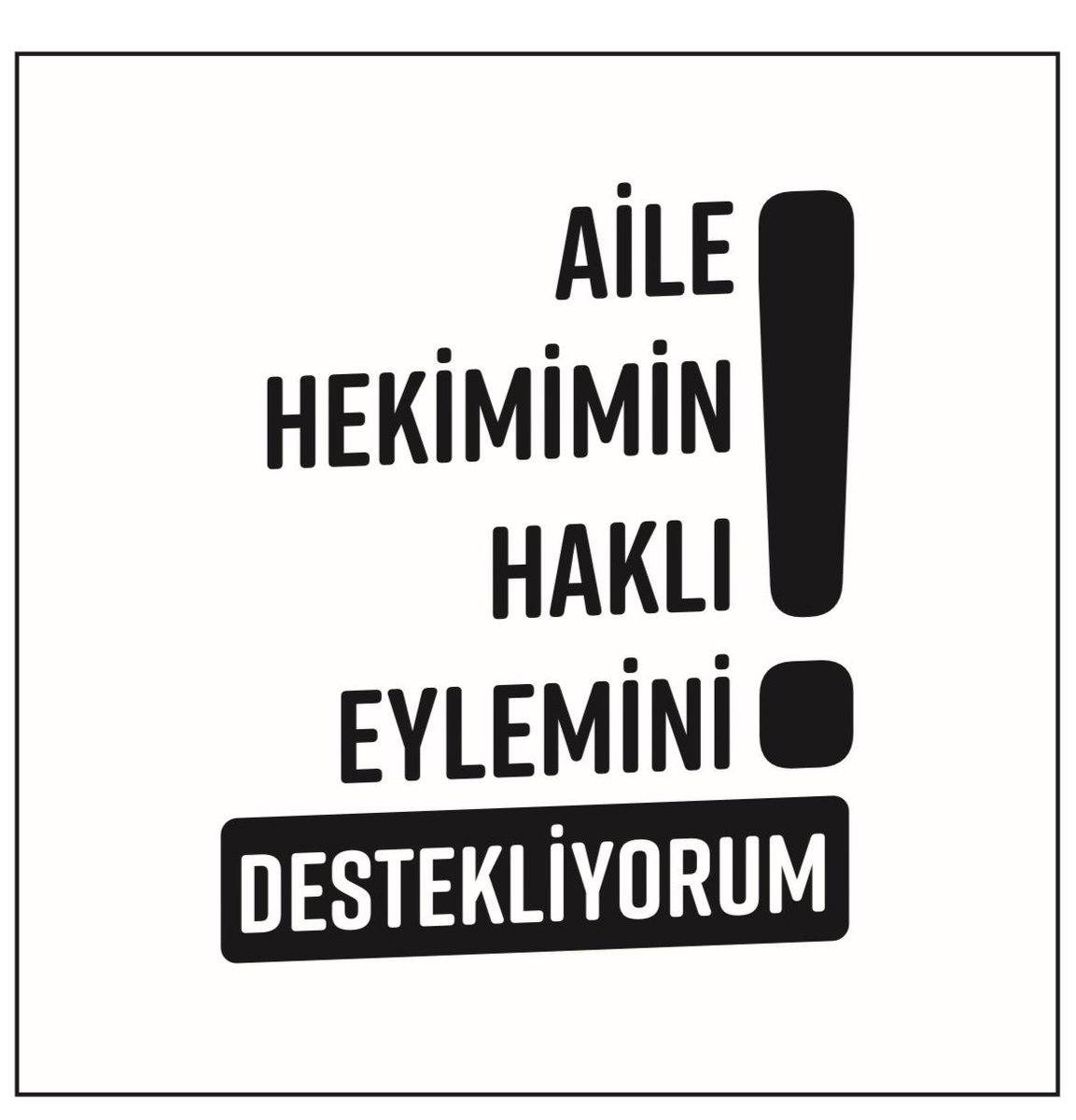 Aile hekimlerinin yanındayız #asmlerkapalı