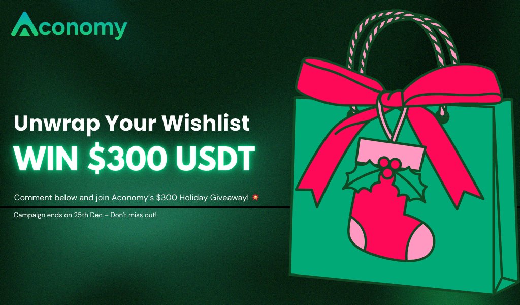 AconomyFdn's tweet photo. 🏆 $300 $USDT Giveaway! 🏆
🎁 Unwrap Your Wishlist 🎁

🛠️ What asset would you tokenize first? 🛠️
Reply with a GIF of something you’d love to tokenize—and don’t forget to include the Aconomy logo! 🌟

🏆 Top 3 picks will 🎄
✅ Win $100 each
✅ Be featured on our page

Let’s redefine ownership together! 🚀

#Tokenization #Aconomy #Giveaway #Christmas2024
