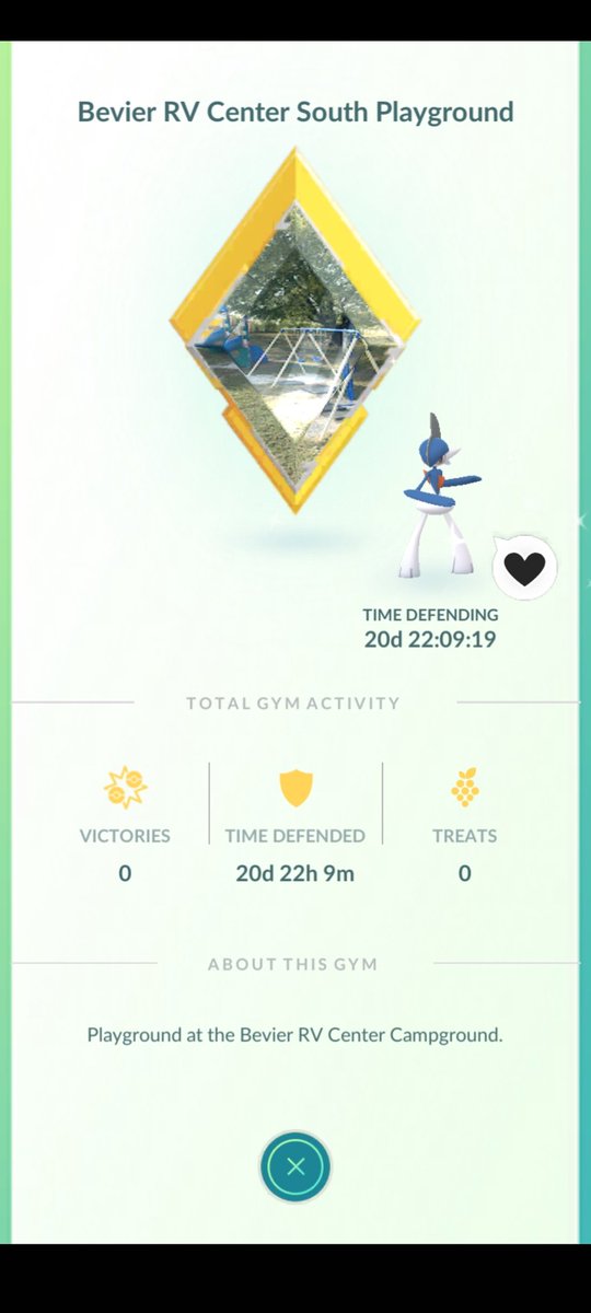 Mike_Brantner's tweet photo. Gold gyms #217 & 218. In Bevier, MO, about 35 miles from home. I got in them 2 days after they first appeared in my #Campfireapp. #PokemonGOApp https://t.co/tmIXXXLoeO