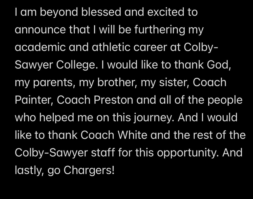 Committed! ❤️ #gochargers

<a href="/CSCBaseball1/">Colby-Sawyer Baseball</a> <a href="/CoachWhite22/">Tom White</a> <a href="/P_Yerri/">Preston</a> <a href="/BGBaseballNH/">BG Baseball</a> <a href="/NHProspectsBC/">NH Prospects Baseball Club</a>