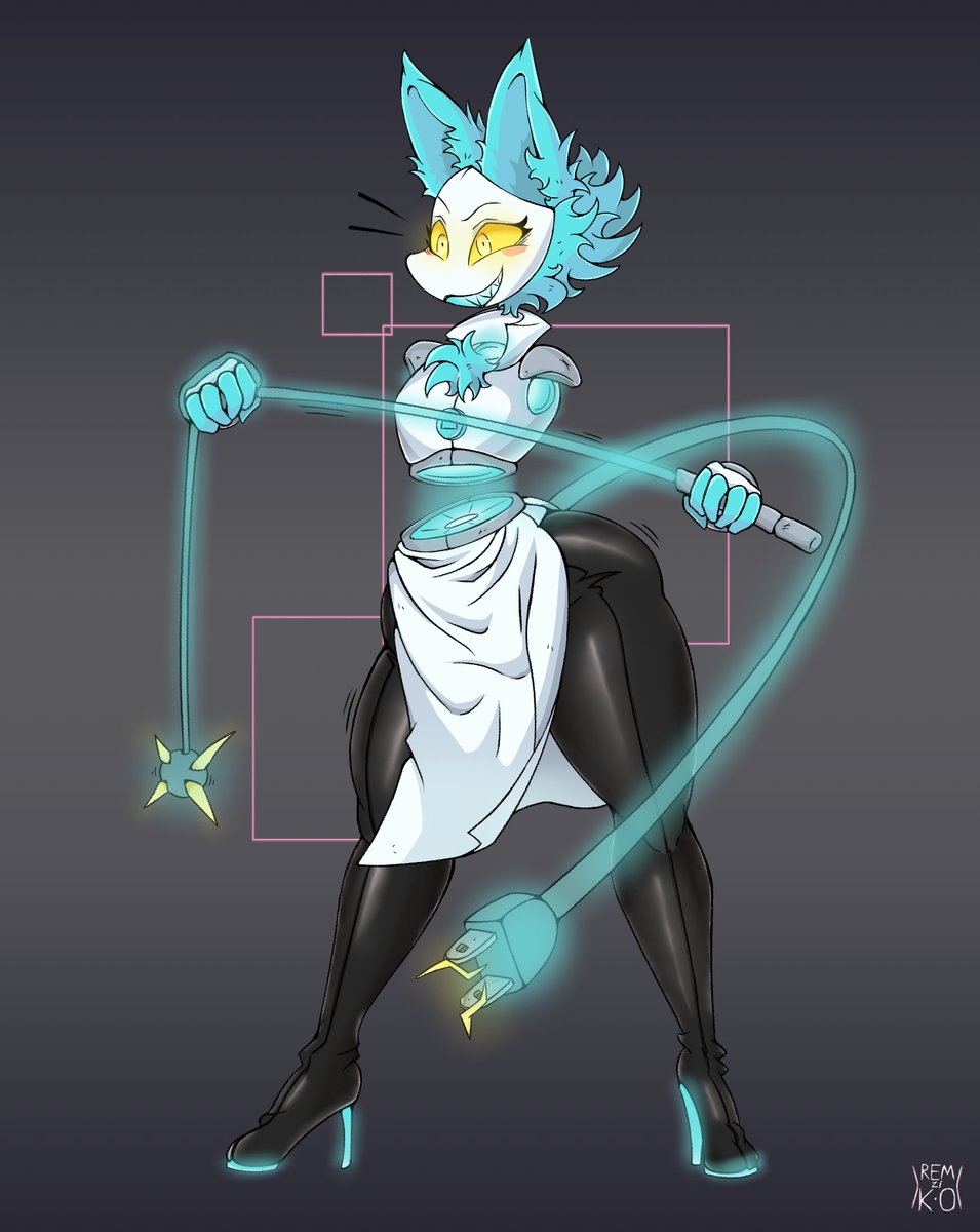 REMzi_K_O's tweet photo. Tasque Manager - DELTARUNE
She's a little difficult to draw but it was fun.
#DELTARUNE #deltarunefanart #tasque_manager #TasqueManager https://t.co/0f6yHIo91F
