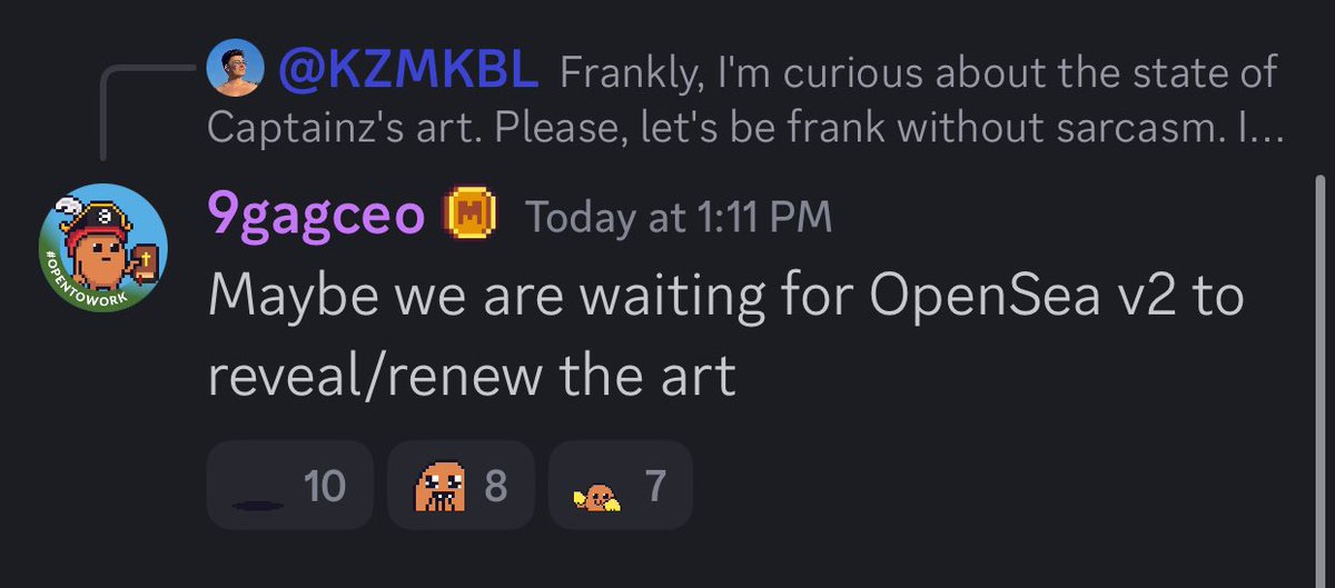 axelroode's tweet photo. Potential time frame for the New @Memeland Captainz art reveal: https://t.co/UDcFqfXddc