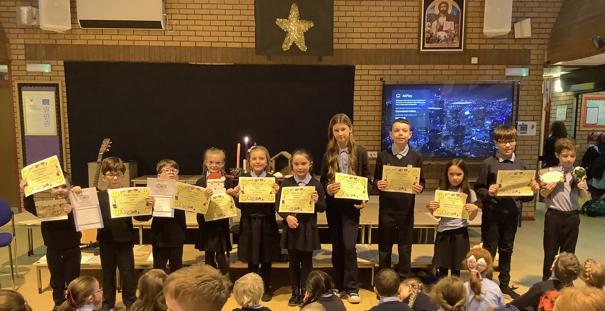 St Joseph's RC PS (@stjosephsps) on Twitter photo Well done to all these children who shared their wider achievements with us this morning at assembly. <a href="/MrsEvansJoe/">Mrs Evans</a> <a href="/MrsFinlayP3/">Mrs Finlay</a> <a href="/MrsDandMrsG/">Primary 4/3 with Mrs D & Mrs G</a> <a href="/MrsOJoe/">Mrs O'Connor</a> <a href="/stjosephsp45/">StJosephsp6-24-25</a> <a href="/mmillerstjoseph/">MissMiller StJosephP7</a> <a href="/MattCoulter1/">Mr Coulter</a> #thestjoesstory Well done to all these children who shared their wider achievements with us this morning at assembly. <a href="/MrsEvansJoe/">Mrs Evans</a> <a href="/MrsFinlayP3/">Mrs Finlay</a> <a href="/MrsDandMrsG/">Primary 4/3 with Mrs D & Mrs G</a> <a href="/MrsOJoe/">Mrs O'Connor</a> <a href="/stjosephsp45/">StJosephsp6-24-25</a> <a href="/mmillerstjoseph/">MissMiller StJosephP7</a> <a href="/MattCoulter1/">Mr Coulter</a> #thestjoesstory