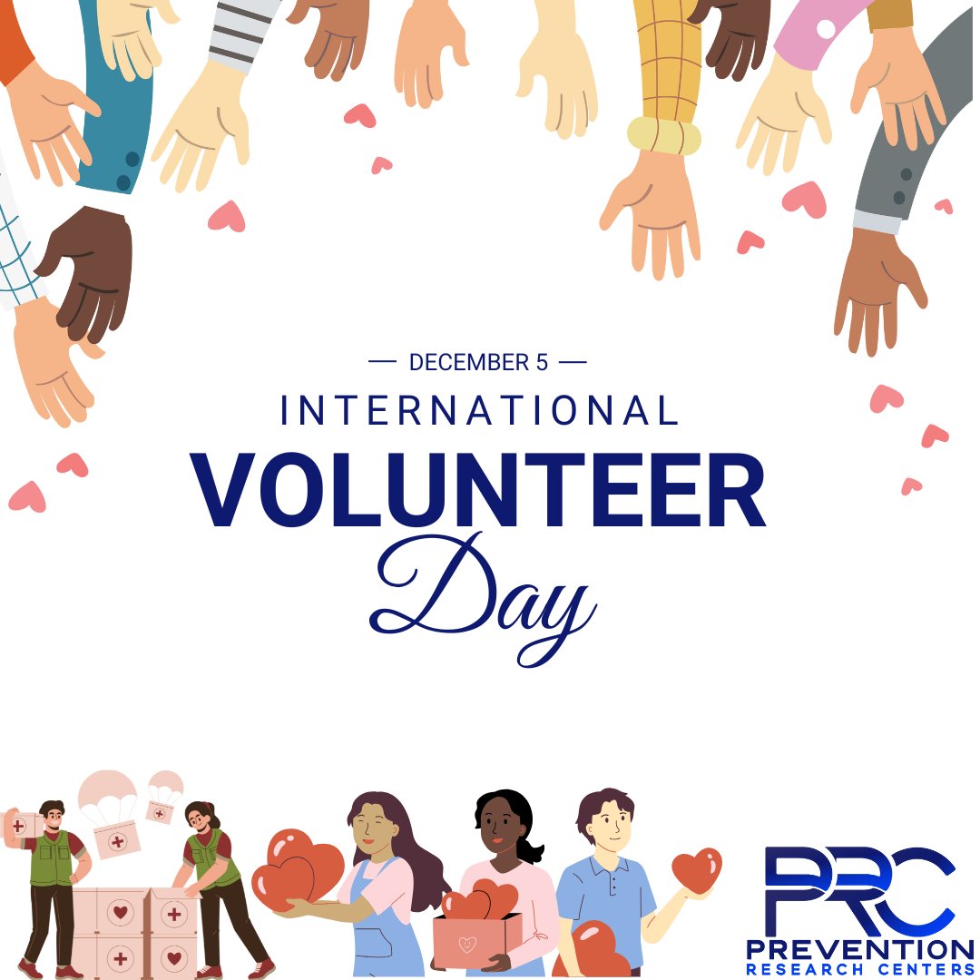 On this International Volunteer Day, we encourage everyone to spend time giving back and making a difference in their communities. #PRCnetwork