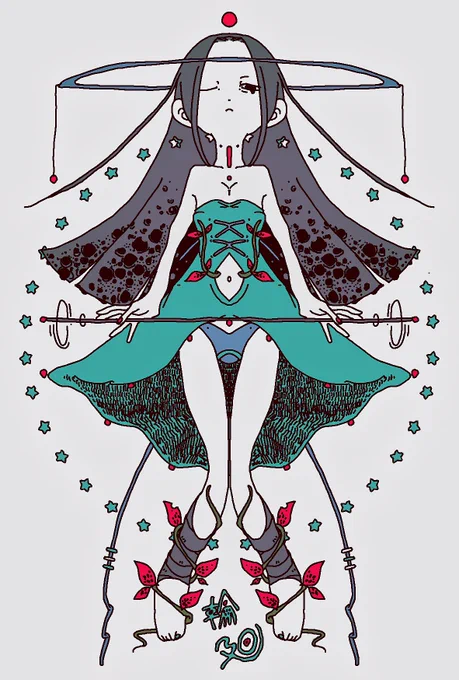 ちるきりんのときみたいな自分の絵すきだからまた描きたいんだよな