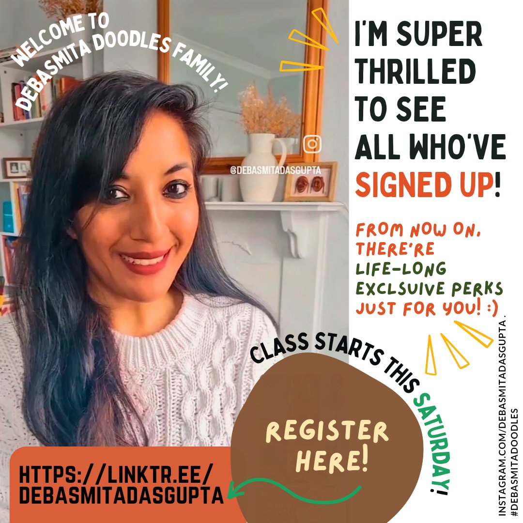 debasmita_d's tweet photo. Only TWO days left! Class starts this Saturday!!
https://t.co/Srd8ogbQ3Y https://t.co/rUhxUxH3Ry