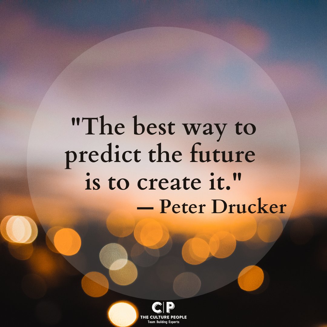 The future starts with today’s optimism and effort - consider one thing you can do today to shape tomorrow.