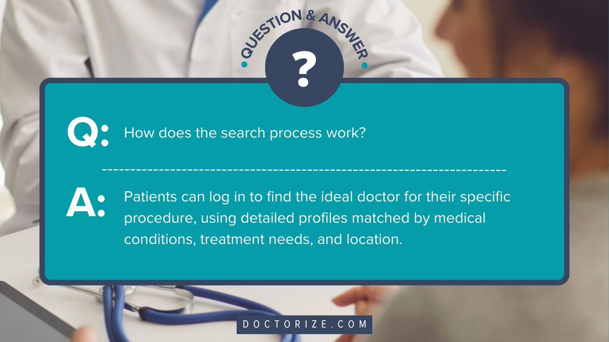 We create comprehensive profiles for both doctors and patients, using specific criteria to find the best compatible pairs. 🔍 This thoughtful approach ensures that every match is based on shared values, treatment philosophies, and individual needs.

#Doctorize #Matchmaking