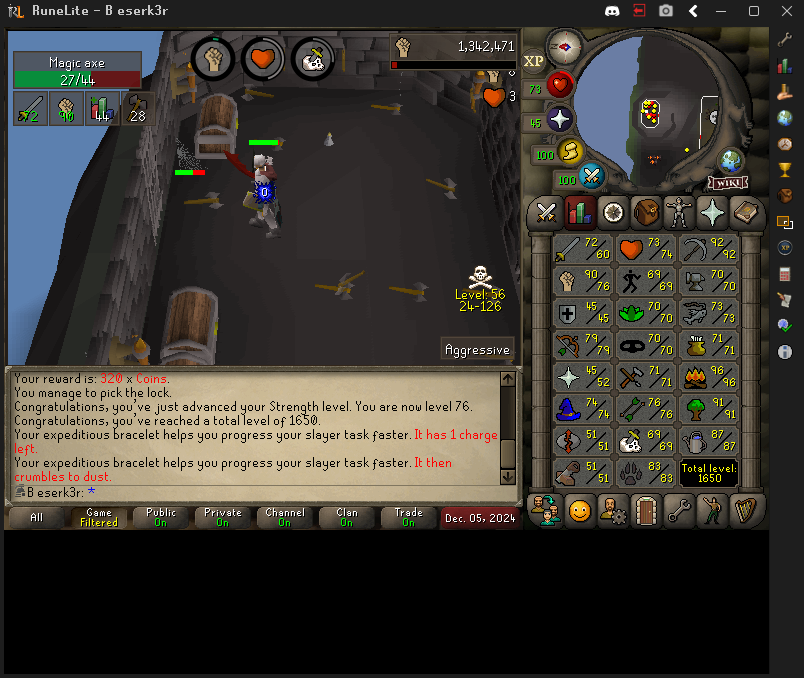 DanielW92466059's tweet photo. 1650 slowly getting up there #osrs #zerk
#ironman https://t.co/lhRHqVtY6W