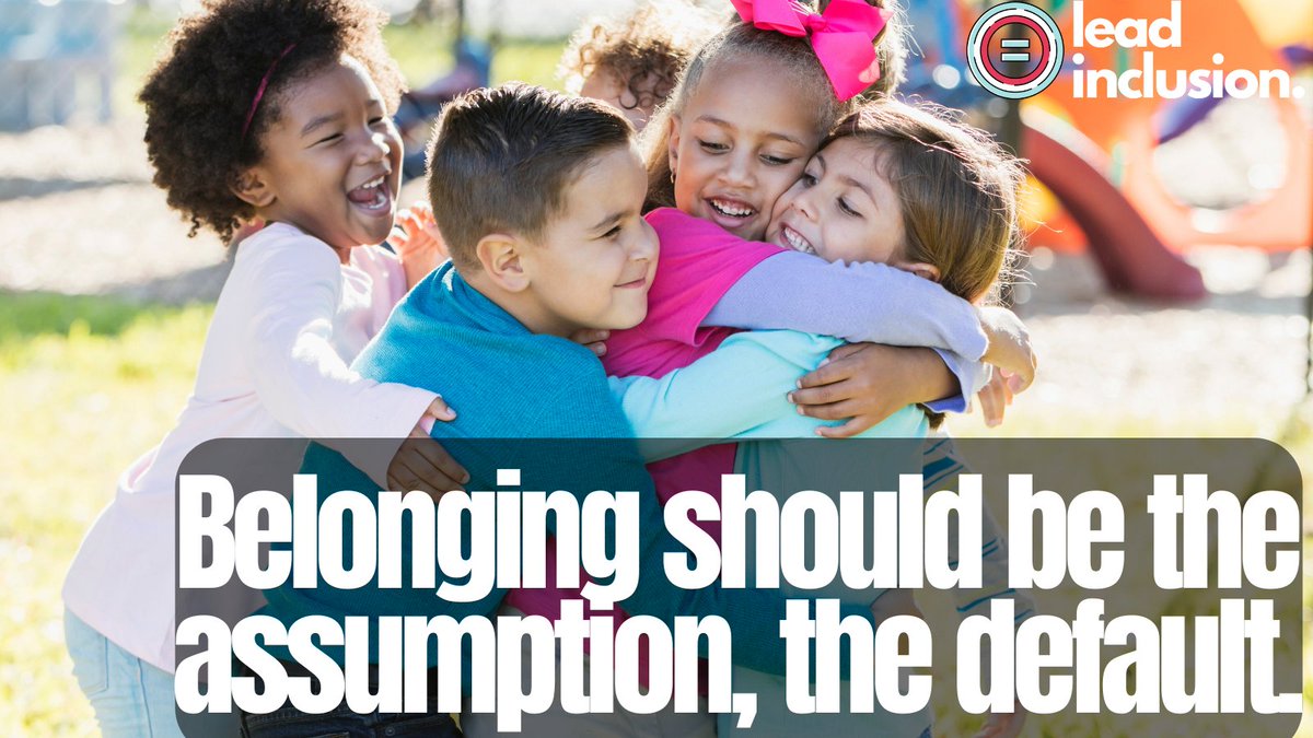 leeannjung's tweet photo. Students with IEPs should not have to earn the privilege to be in a general education classroom. Belonging should be the assumption, the default. #LeadInclusion #TeacherTwitter #InclusiveEd #EdLeaders https://t.co/pnPG0Q4uqS