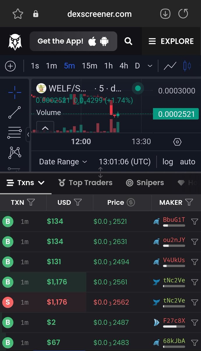 HEROMEMEFINDER's tweet photo. $welf buyers coming in..

#dex #dexgem #100x #Meme #MemeCut #CapCut #fyp #memecoin #memecoin #crypto #cryptocurrency #bitcoin #cryptonews #dogecoin #btc #nft #meme #memes #cryptotrading #ethereum https://t.co/0ziC9hV3E0