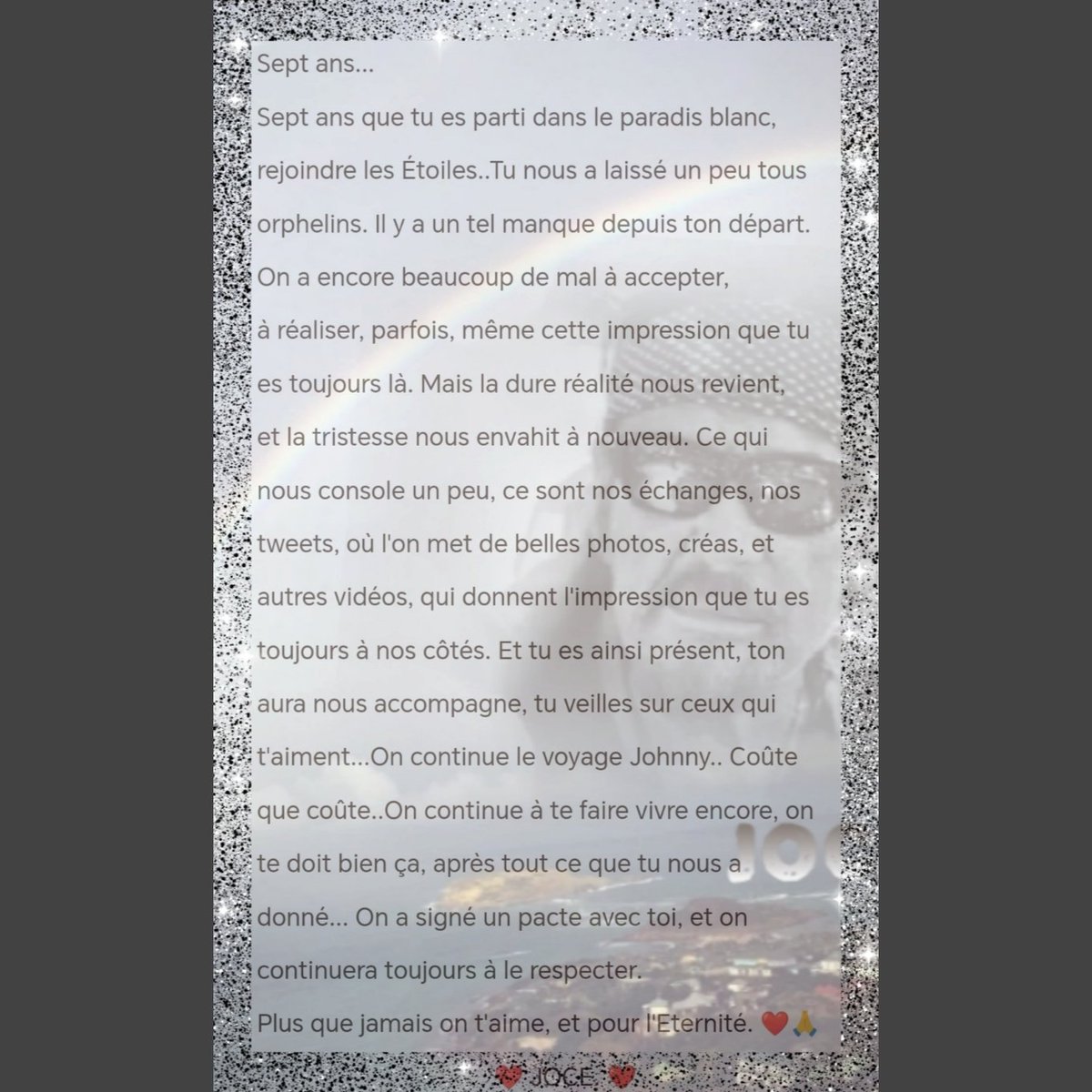 jogabi69's tweet image. #7AnsJohnnyHallyday 💔❤️🙏

#TeamHallyday #EternelJohnny
#JohnnyDansNosCoeursAJamais
#JohnnyCommeTuNousManques
    #UneIconeNeMeurtJamais