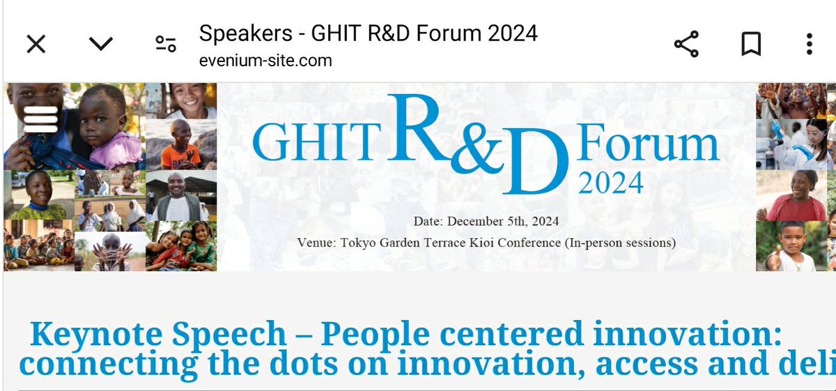 PierreLokadi's tweet photo. Happy to attend the GHIT R&amp;D Forum 2024 in Tokyo on Neglected Tropical Diseases (TB, Malaria...). Together we can make a big difference...Institut Pasteur de Dakar, Hokkaido University, DNDI, MMV, Fujifilm... Malembe malembe, ekosimba. AMDG. https://t.co/DUzXRzXzY3