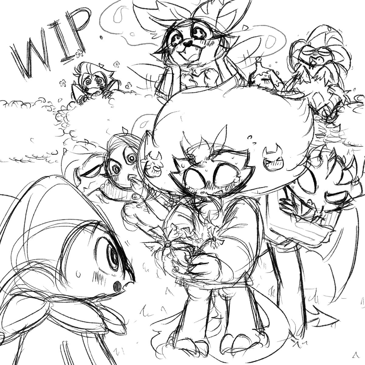 If](page1/?) I want this AU to have cute couple with dumb siblings