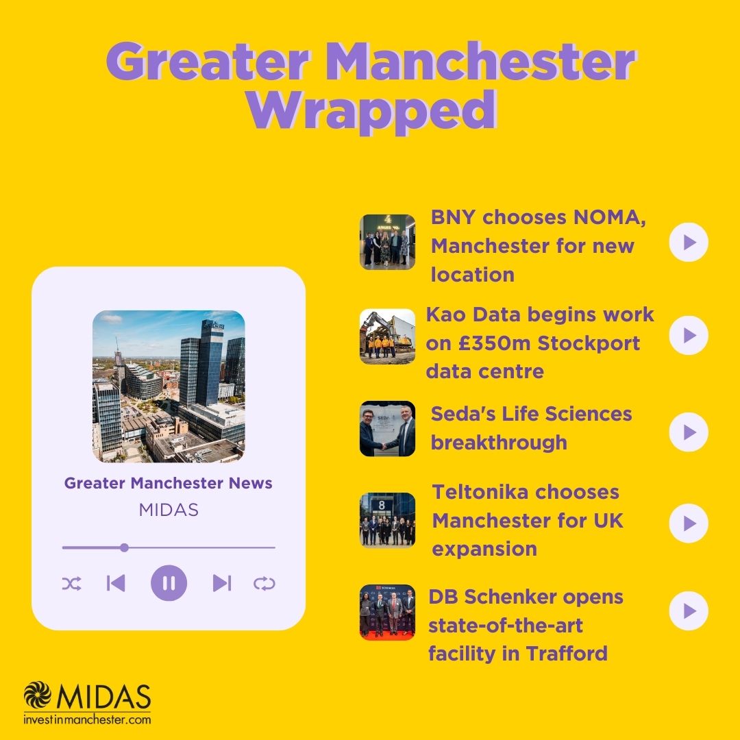🎁Greater Manchester Wrapped: A Year of Innovation and Growth

Just like Spotify Wrapped, we’re looking back on the milestones that defined 2024 for Greater Manchester.

🔗Check out MIDAS’ top highlights &gt; bit.ly/41pFsrf