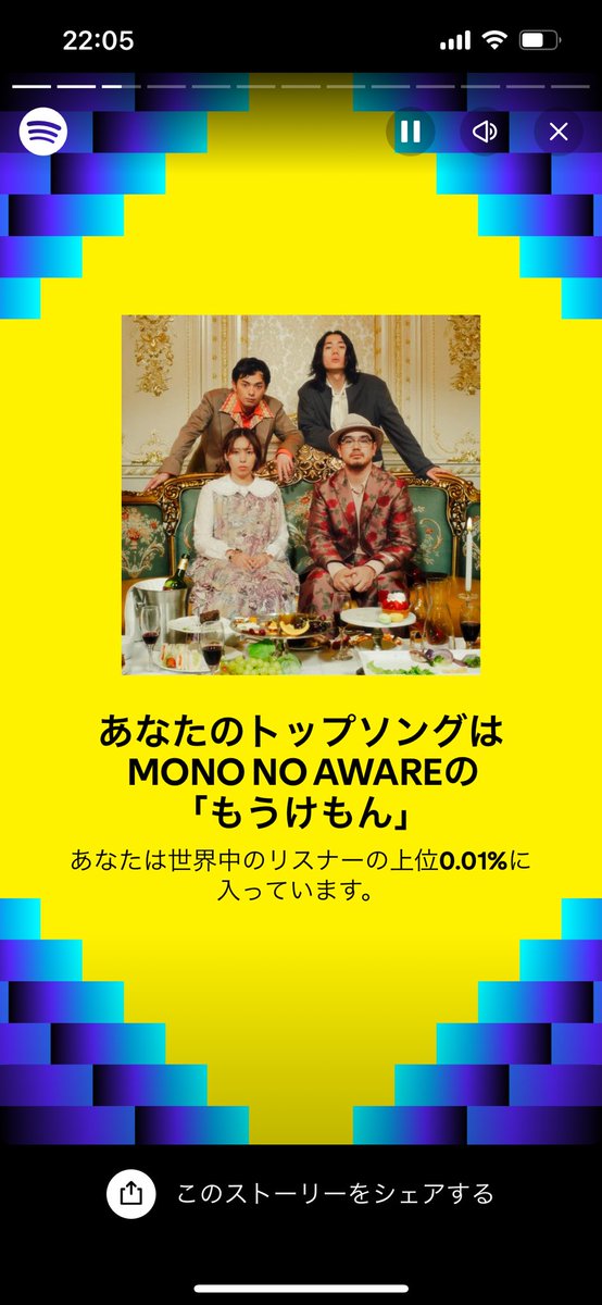 MONO NO AWARE もうけもん を聞いた世界で上位0.01%は私です。