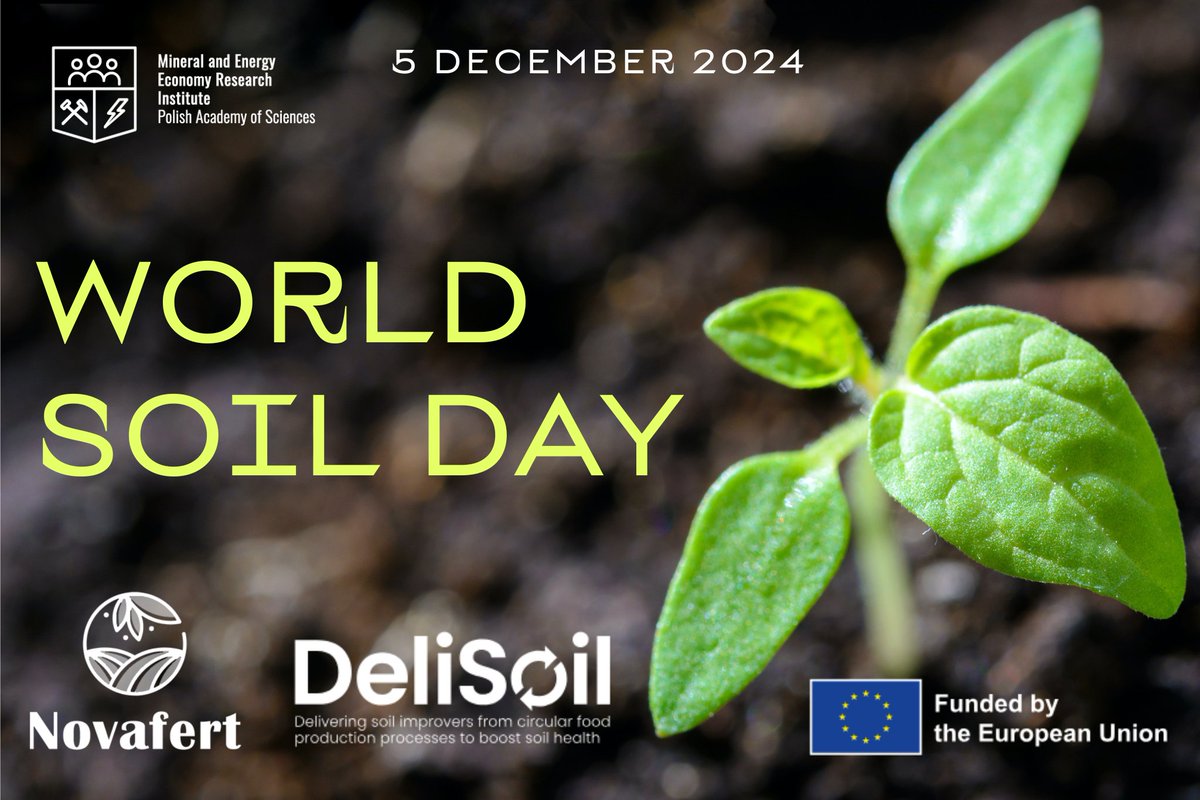 Division of Biogenic Raw Materials PAN (@igsmie) on Twitter photo 🌱 Happy #WorldSoilDay2024 !🌍
Soil is the foundation of life on Earth🐝and at the <a href="/IGSMiE/">Division of Biogenic Raw Materials PAN</a>, we’re proud to improve soil health through EU projects like <a href="/novafert/">Novafert</a> and <a href="/DeliSoilEU/">DeliSoil</a> ♻️🥕
Let’s protect our soils for a sustainable future!🌱✨
#SoilHealth #MissionSoil #EUProjects 🌱 Happy #WorldSoilDay2024 !🌍
Soil is the foundation of life on Earth🐝and at the <a href="/IGSMiE/">Division of Biogenic Raw Materials PAN</a>, we’re proud to improve soil health through EU projects like <a href="/novafert/">Novafert</a> and <a href="/DeliSoilEU/">DeliSoil</a> ♻️🥕
Let’s protect our soils for a sustainable future!🌱✨
#SoilHealth #MissionSoil #EUProjects