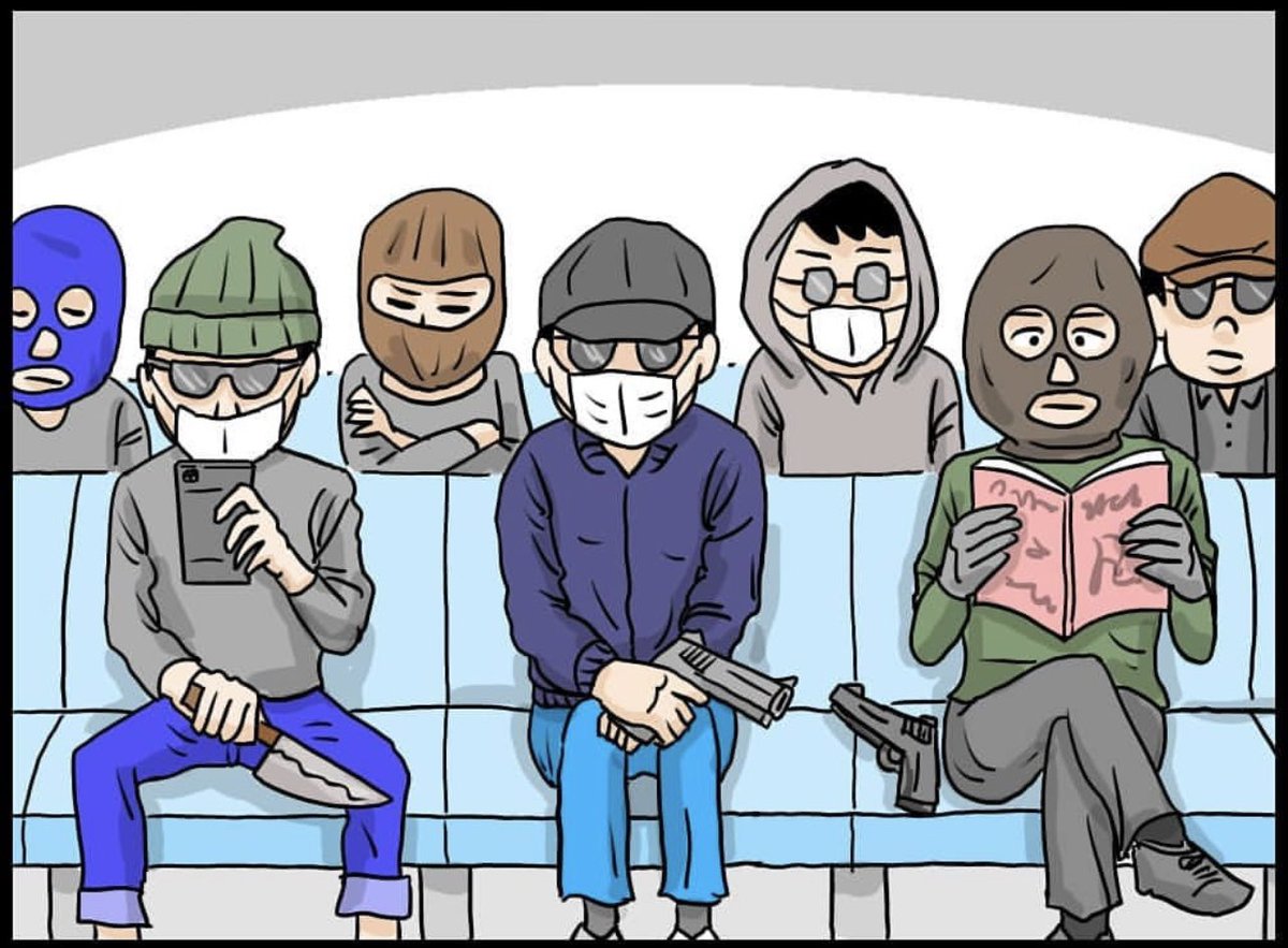 「銀行強盗」

#漫画 #漫画が読めるハッシュタグ #イラスト 