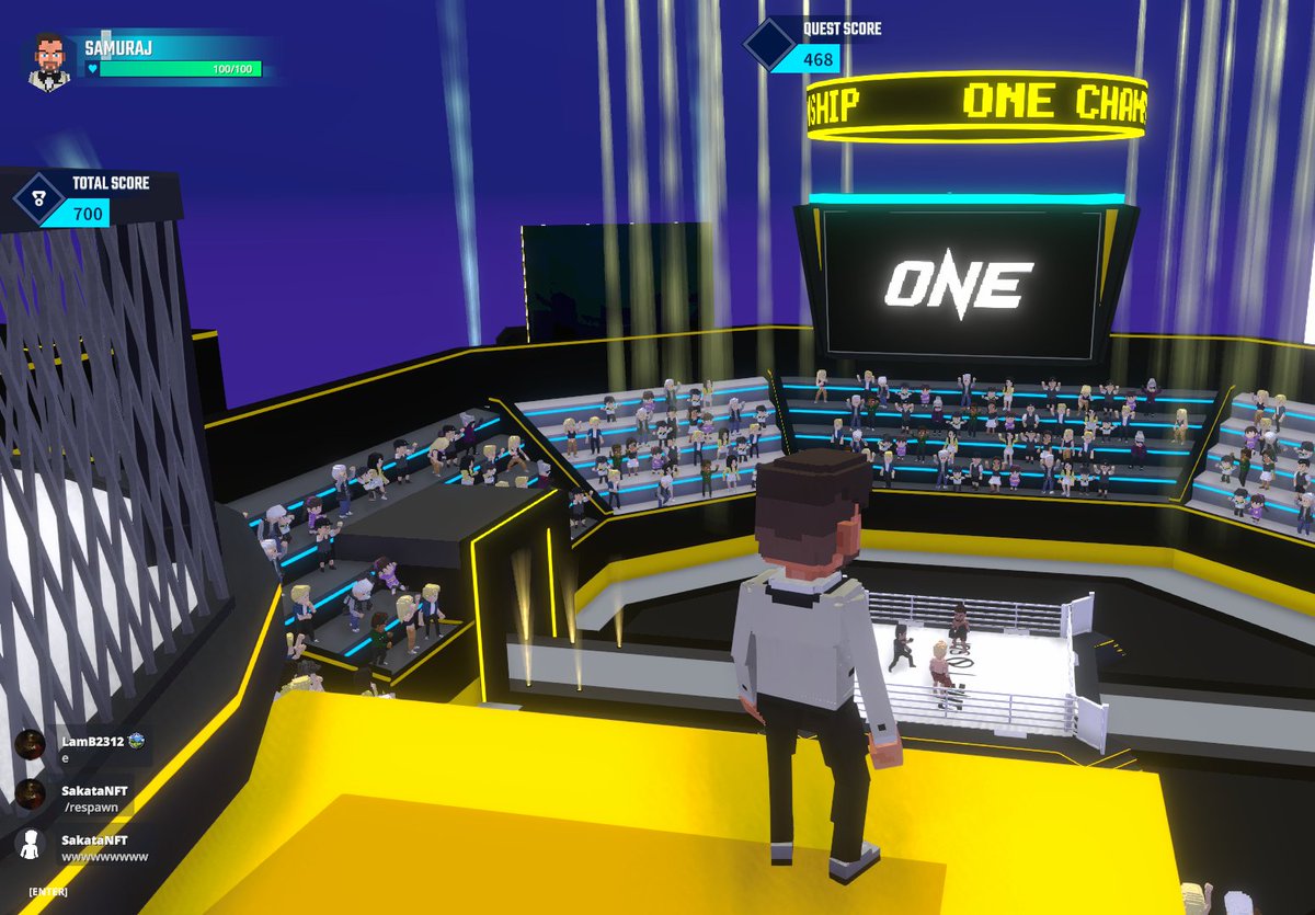 Entering the <a href="/ONEChampionship/">ONE Championship</a> Stadium in Hero's Quest <a href="/TheSandboxGame/">The Sandbox</a>. Time to become a legend! 🏟️🦸 register-landings.sandbox.game/alphaseason4-s… #TheSandbox #AlphaSeason4 #AS4SocialChallenge