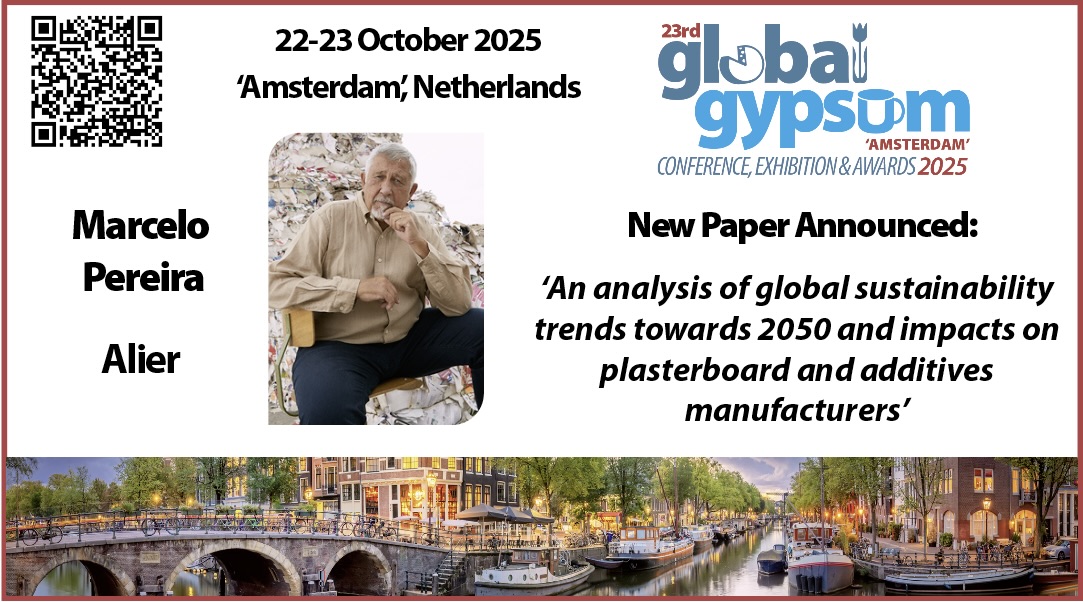 ❗ New speaker announced for the Global Gypsum conference on 22 - 23 October 2025 ❗ 

Marcelo Luis Pereira, Alier

'An analysis of global sustainability trends towards 2050 and impacts on plasterboard and additives manufacturers'

#GlobalGypsum #gypsum
