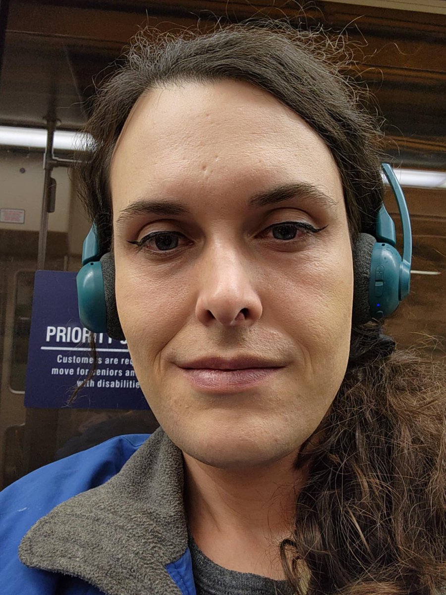 GenderfluidDad's tweet photo. Two months on HRT, and I find myself puzzled by my reflection.

It’s like. . . my face matches what I expect to see better? But I can’t tell if that’s more to do with my expectations than my face? https://t.co/1tzzMLg35U