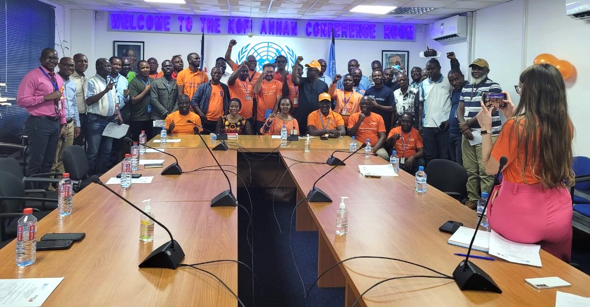 unwomenliberia's tweet photo. "When we talk about preventing #GBV in #Liberia, men’s engagement is crucial. Undermining women’s rights doesn’t benefit anyone. We can't fully develop #Liberia if women are excluded due to GBV, which harms society &amp; men too. - @ComfortLUNWomen, at the UN Men's Engagement event." https://t.co/ySkxlBwmad
