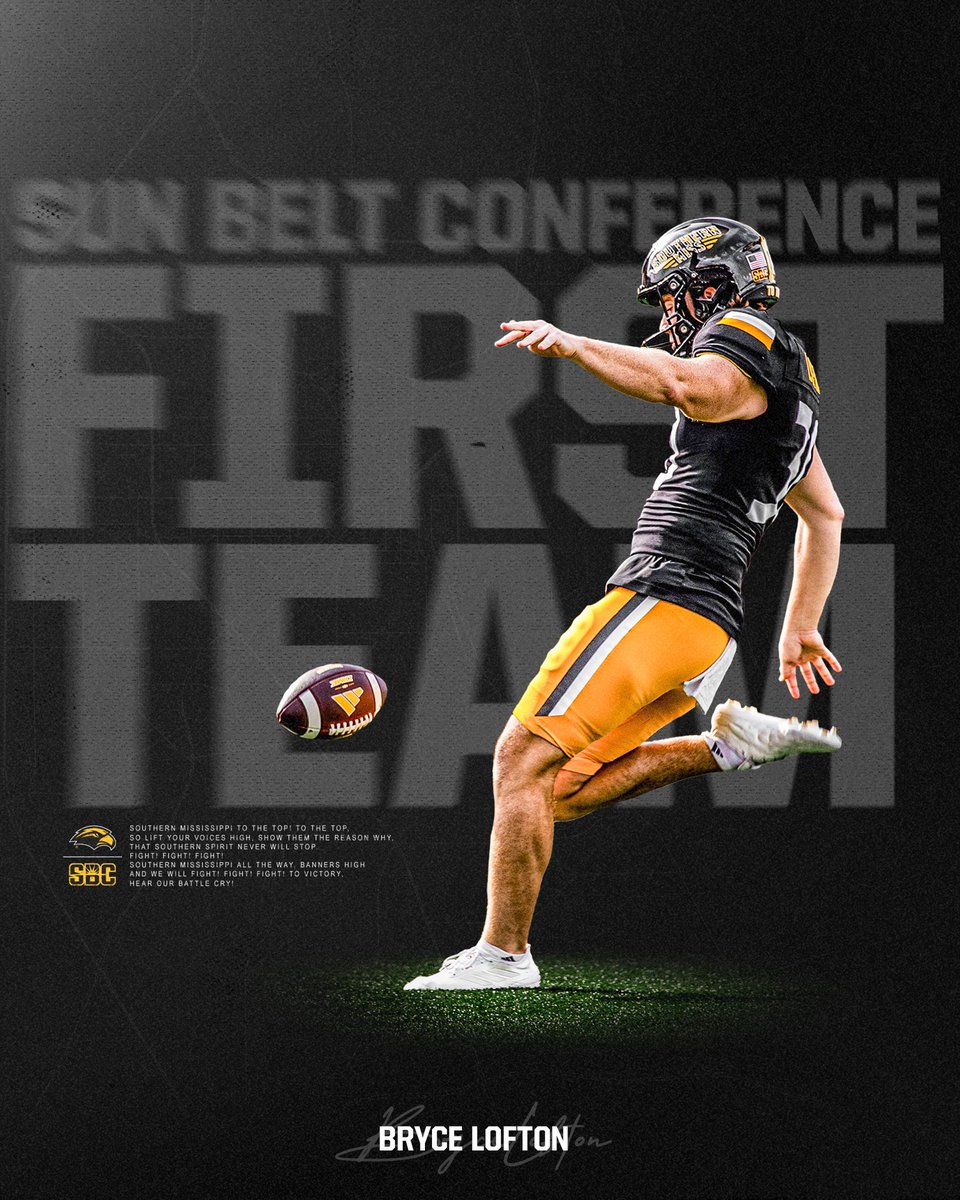 Deserved 🫡 

<a href="/bryce_lofton35/">Bryce Lofton</a> has been named First Team All-<a href="/SunBelt/">Sun Belt</a>

#AIE | #SMTTT