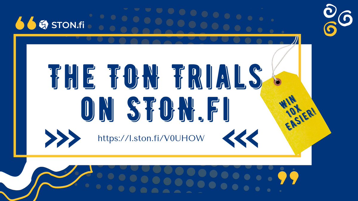 🚀 The #TON Trials Just Got 10x Easier!

1/ Exciting news for #TONTrials participants! 🌟  
Now, each STON/USDT swap over $20 earns 1 point (down from $200). Rewards are now more accessible than ever! 

#STONfi #DeFi