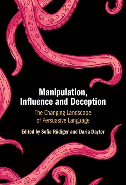 Manipulation, Influence and Deception by Sofia Rüdiger and Daria Dayter
Discover the intricate power of language in this edited volume on the evolving landscape of persuasive language.
📚 cup.org/3V9GUK7